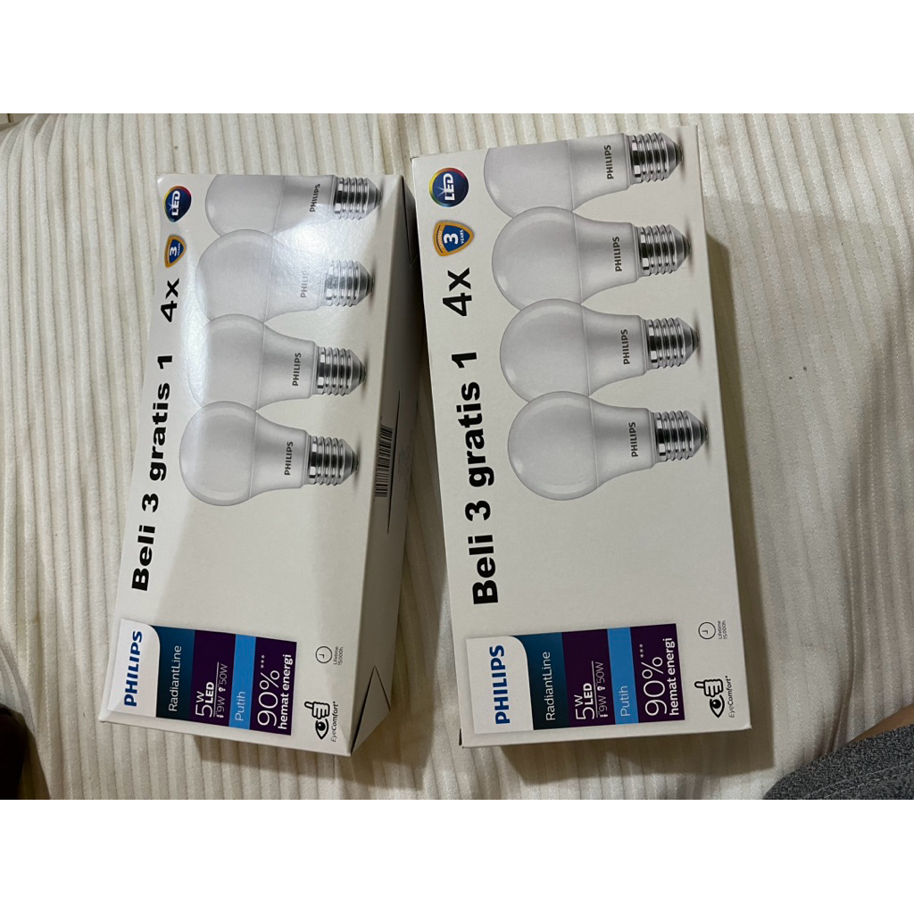 Lampu philips murah 5 watt || philips beli 3 gratis 1