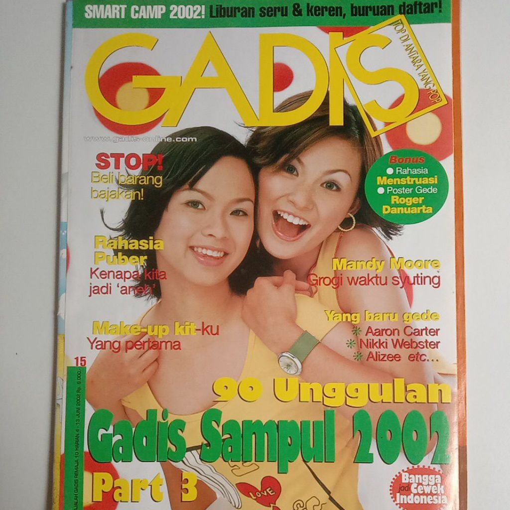 Majalah Gadis Tahun 2002 Plus Bonus Poster Besar