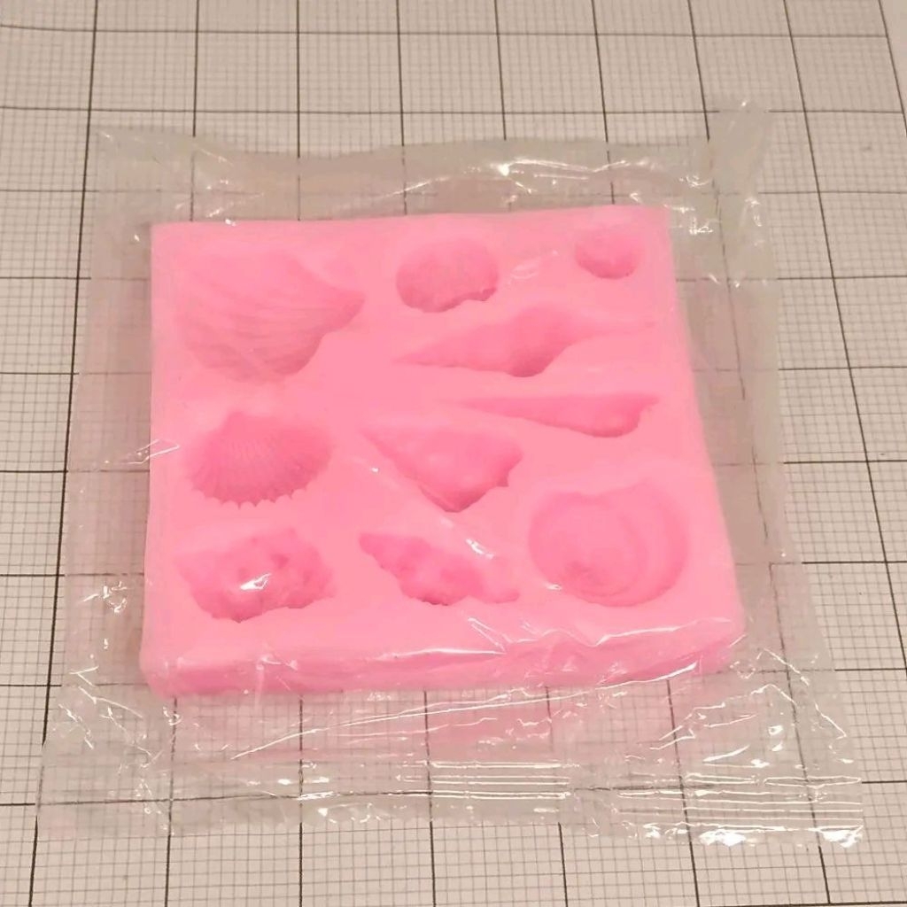 Cetakan Silikon Kerang Laut / Cetakan Coklat Fondant Kerang Laut / Cetakan Kue Kerang Laut