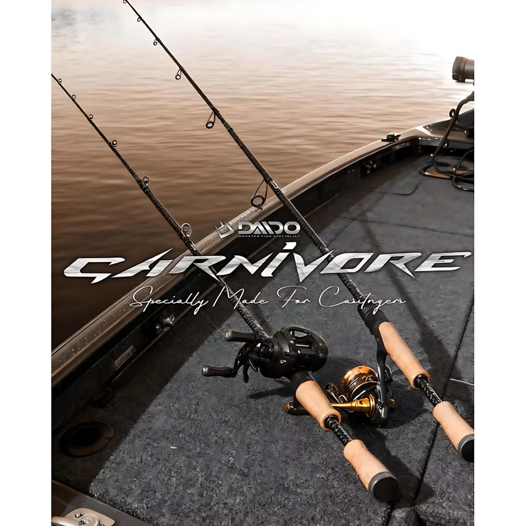 Joran Daido Carnivore 662/198cm BAITCASTING - Ring Fuji Alconite - Carbon SS300 RHC