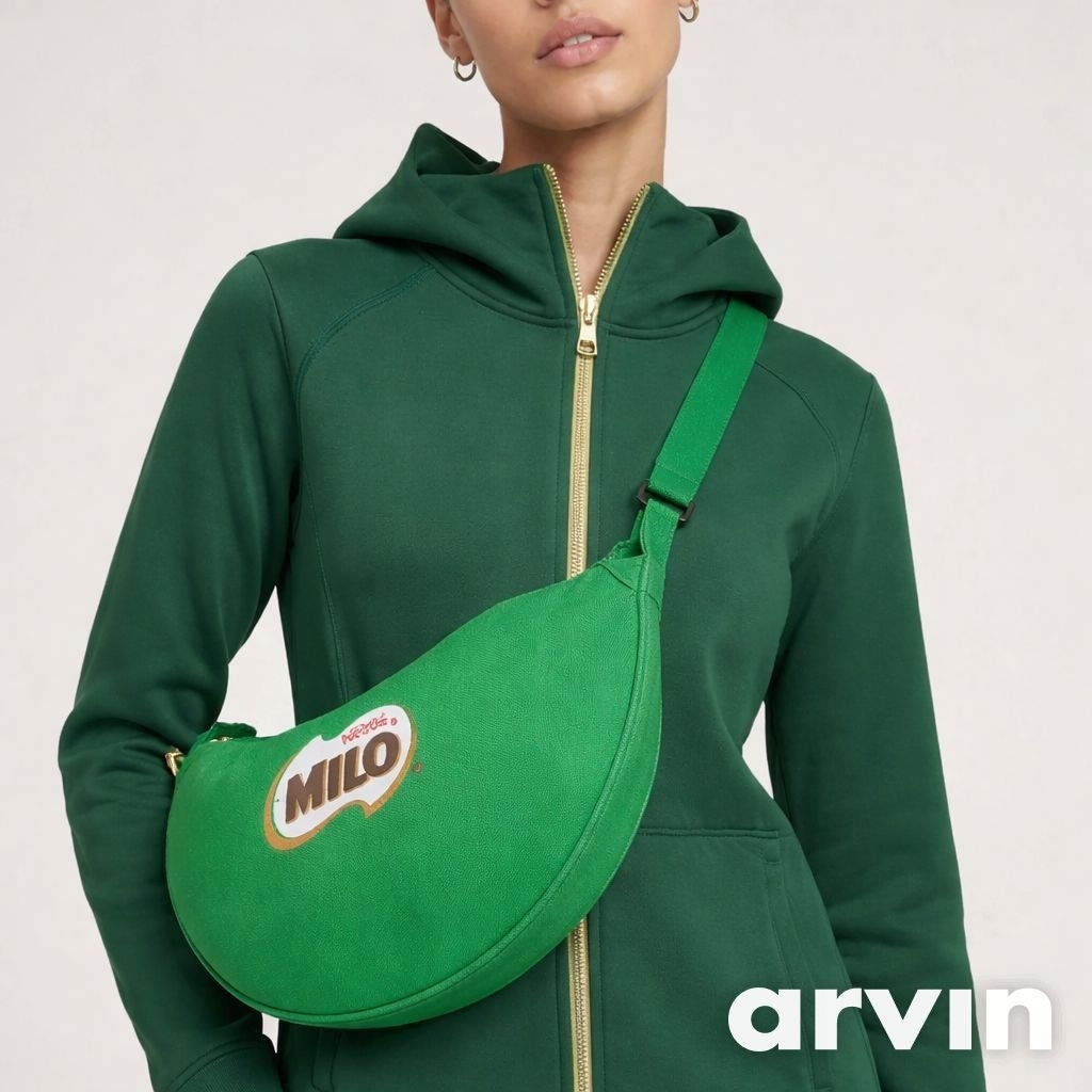 Tas selempang Pria & wanita tas selempang hijau tas selempang Milo (nestle)