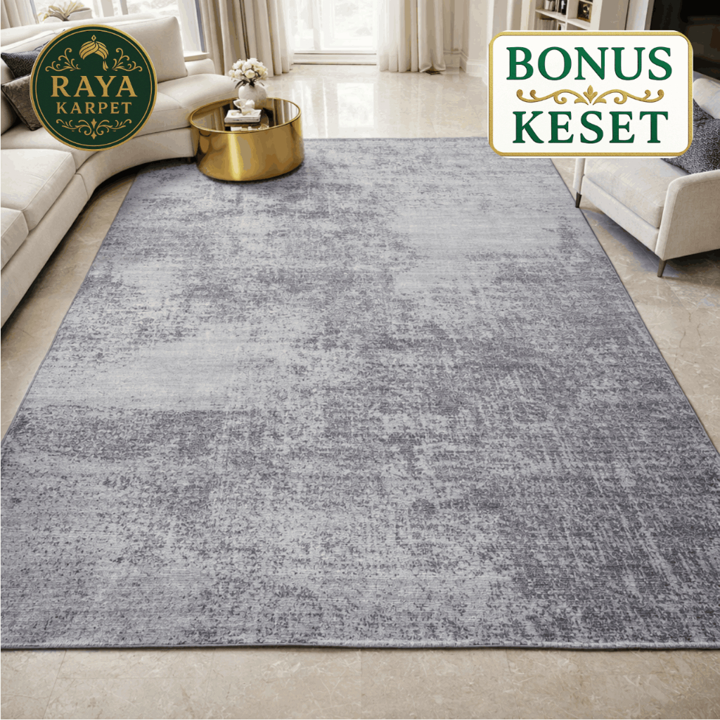 Karpet Ruang Tamu | Karpet Lantai 200x300 180x250 120x200 Tebal Lembut Raya Karpet