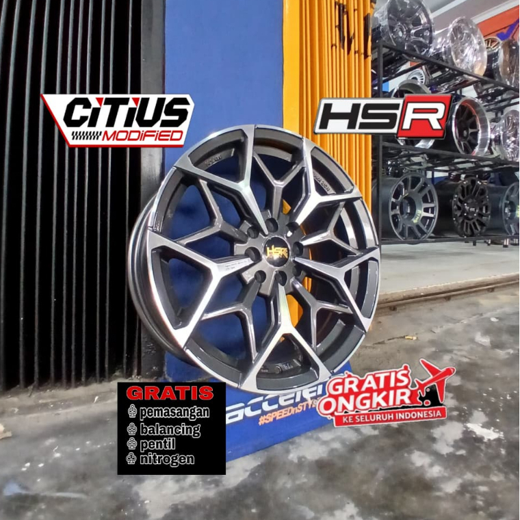 HSR WHEEL Velg Mobil R17  Myth01 BUAT MOBIL JAZZ MOBILIO YARIS KIJANG AVANZA LIVINA