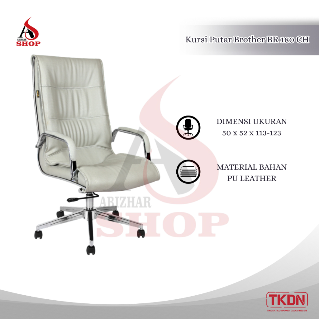 Kursi Direktur Putar Brother BR 180 CH | Kursi Kantor Eksekutif Ergonomis