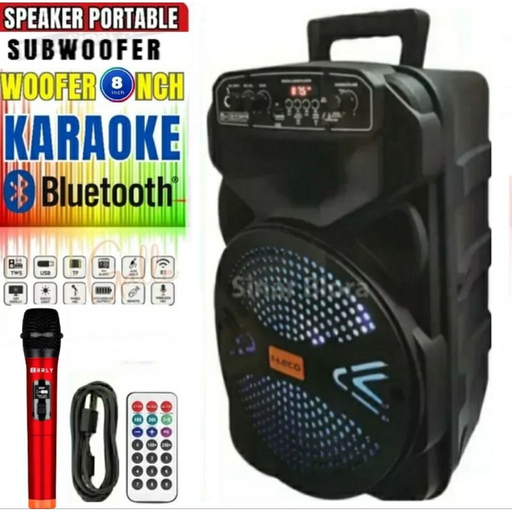 Speaker Bluetooth Kimiso Km-3381 Subwoofer aktif Speaker Bluetooth 6.5Inc Super Besar Speaker Kimiso