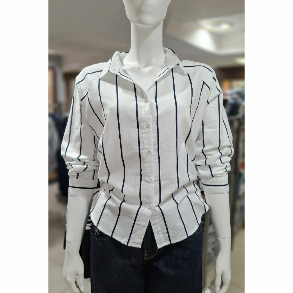 LOGO JEANS Kemeja Wanita Logo Jeans Kemeja Wanita Model Terbaru Original