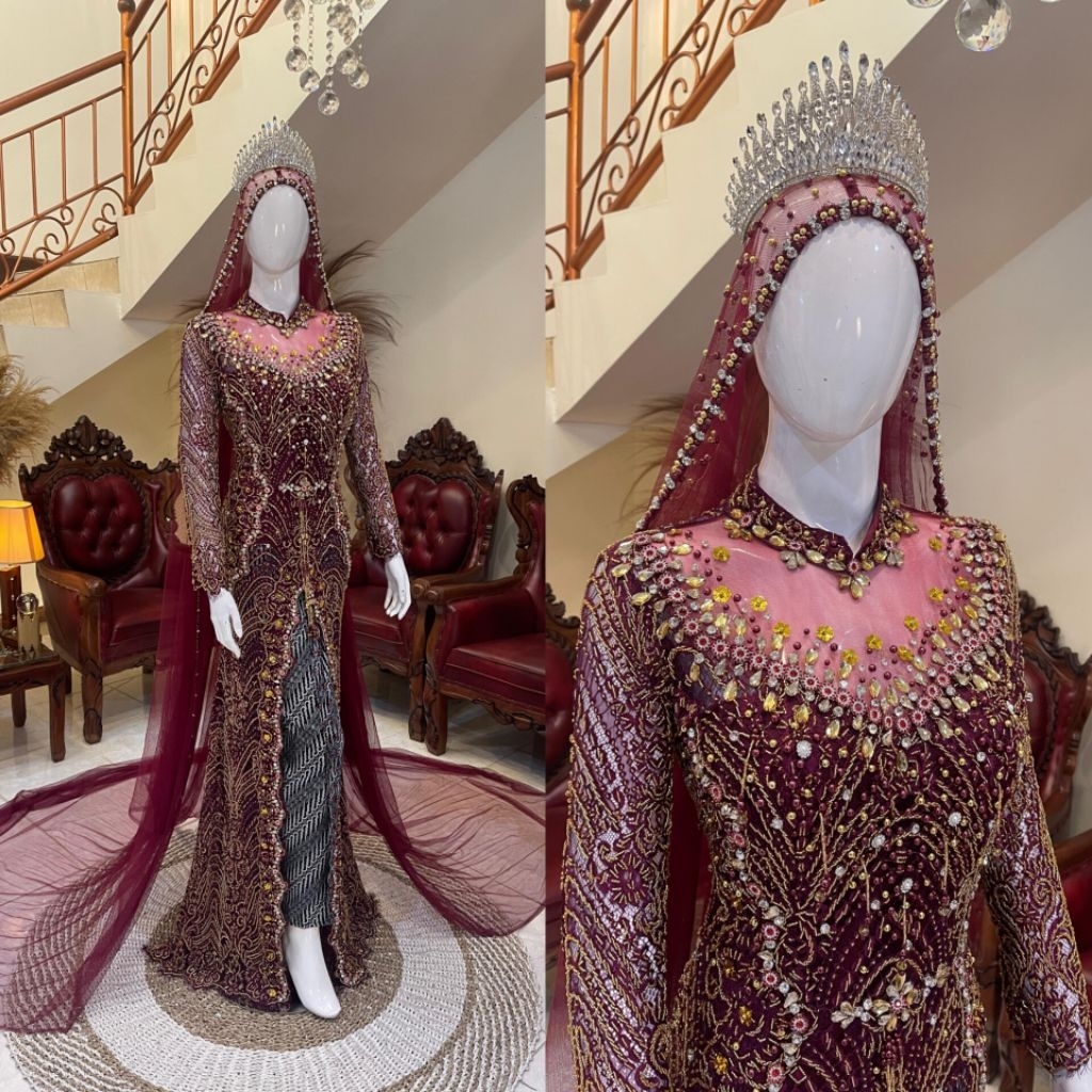 Kebaya pengantin akad || Kebaya pengantin akad full payet || Kebaya pengantin || Baju akad nikah || 