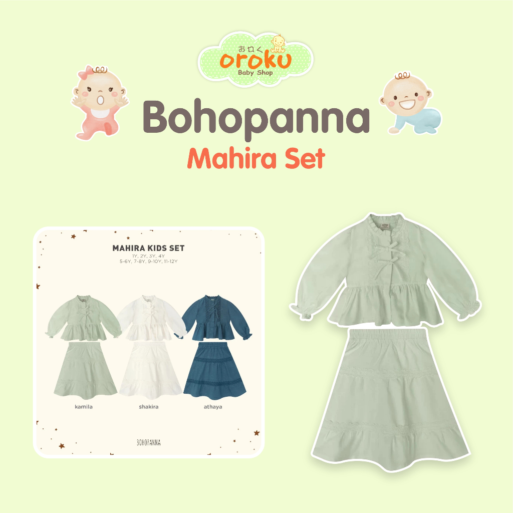 RAYA COLLECTION BOHOPANNA MAHIRA BABY AND KIDS / BAJU GAMIS ANAK PEREMPUAN