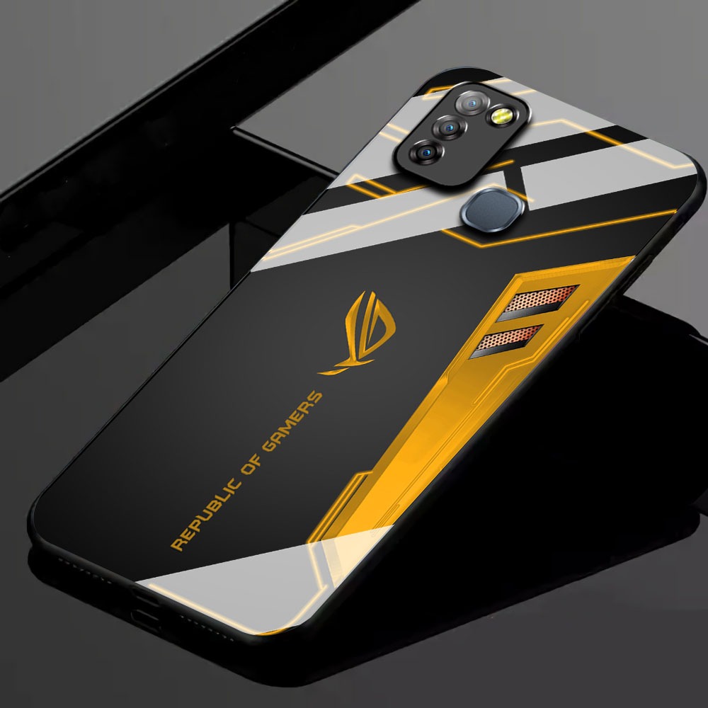 KK30 Softcase Glass Hp Terbaru For Infinix Smart 5/Smart 6 RAM 3 silikon Hp ada pelindung camera Cas