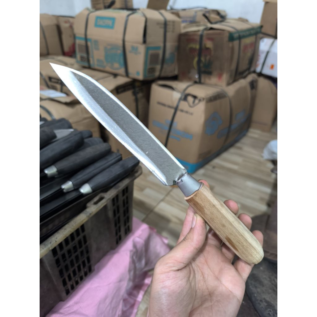 pisau dapur bahan baja ss tajam pisau buah tipis 1mm