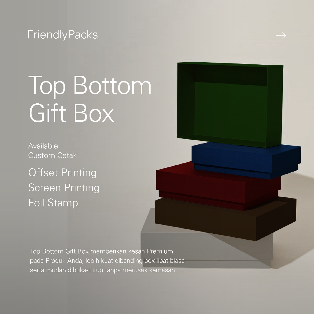 Top Bottom Gift Box / Top Bottom Hard Box / Premium Gift Hampers / Kotak Hadiah / Kado