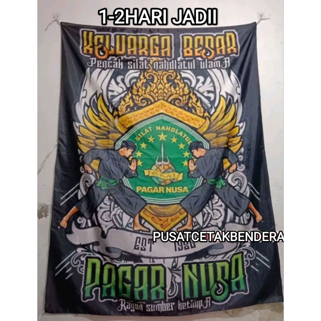 BENDERA 200x300cm, FREE FLAG, STICKER, KUPON BERHADIAH,PENAWARAN EKSKLUSIF, BENDERA PRINTING PAGAR N