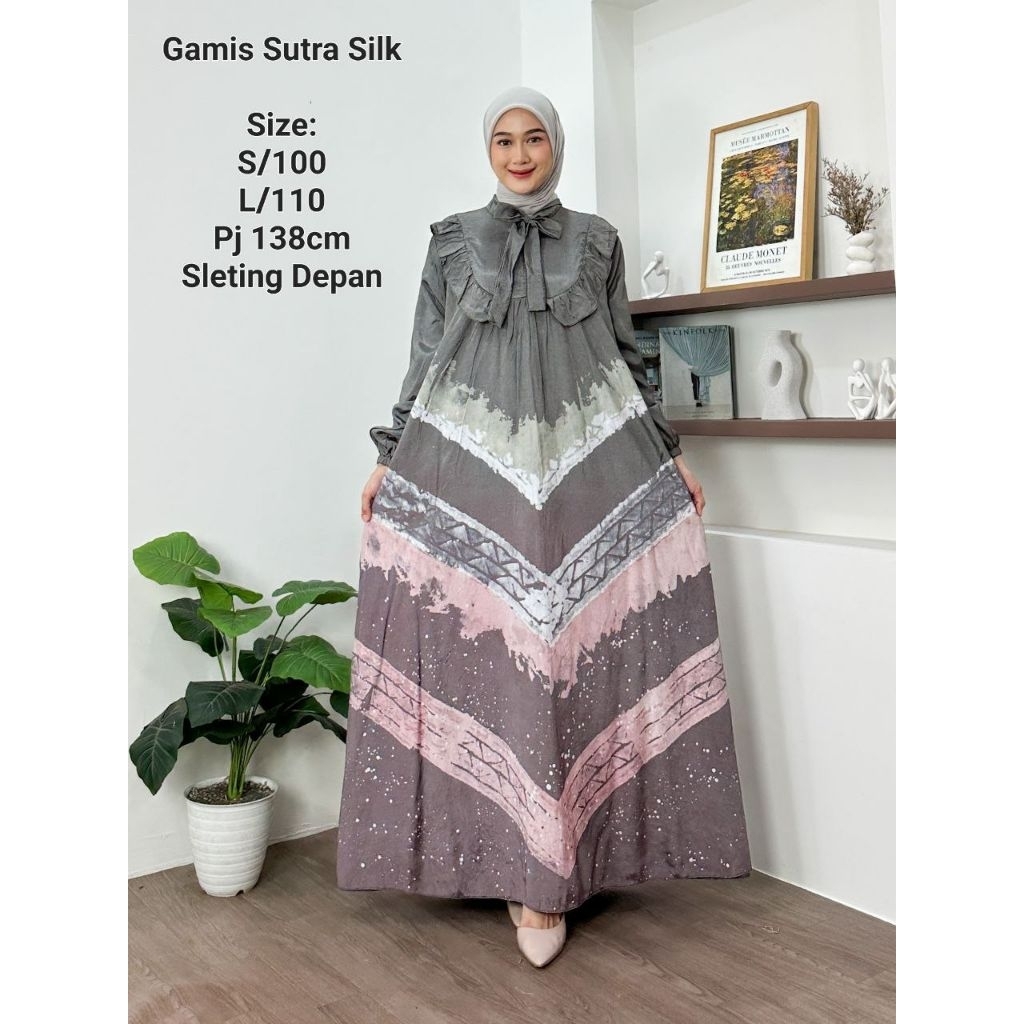 GAMIS SUTRA SILK SILINIA ORY - MODEL KRAH PITA