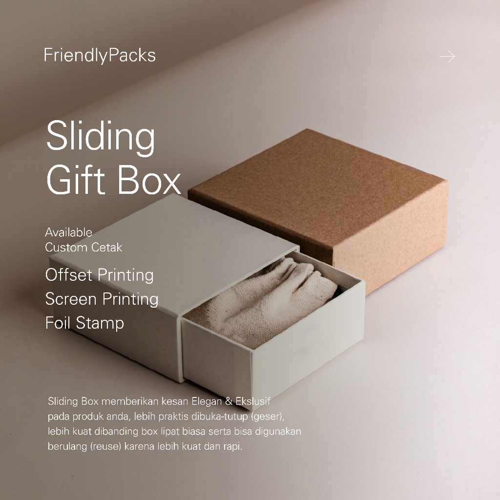 Sliding Gift Box / Sliding Hard Box / Premium Gift Hampers / Kotak Hadiah / Kado