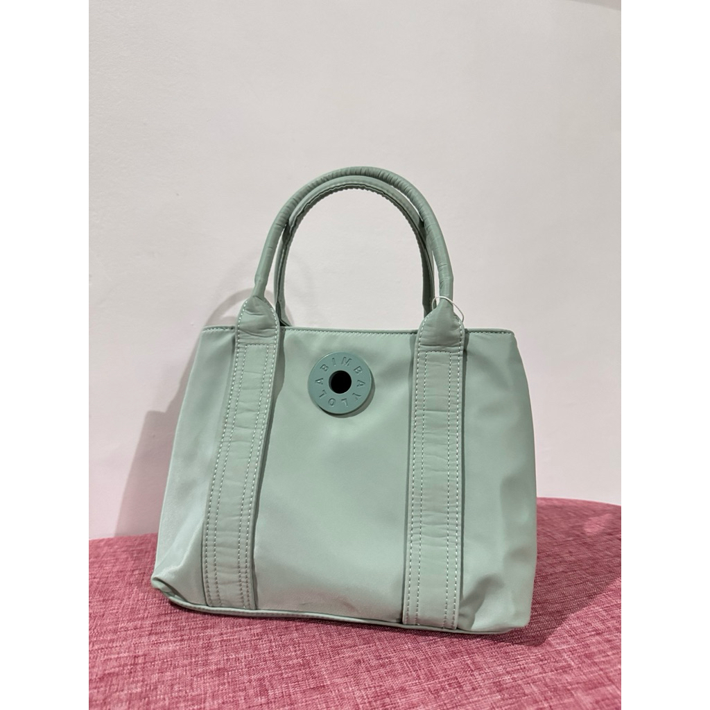 Bimba Y Lola Medium Nylon Tote Bag Blue