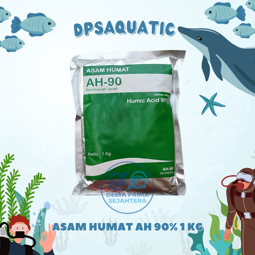 ASAM HUMAT AH 90% 1 KG - Asam Humate Original 90% Untuk Pembenah Tanah Menjadi Berkualitas.