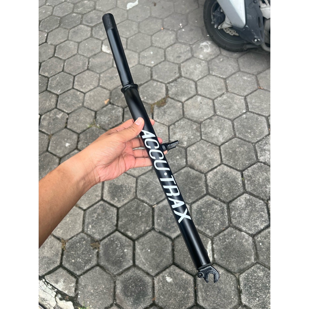 Fork 26 Rigid Standart Drat 25.4 Insert 22.2 Accu Trax Chromoly Garpu Depan Sepeda Mtb Federal Hitam