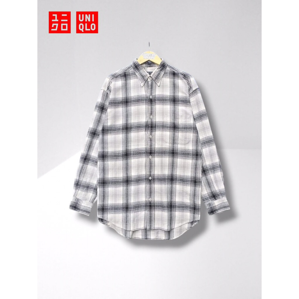 FLANNEL VETERANO UNIQLO // SIZE L FIT XL