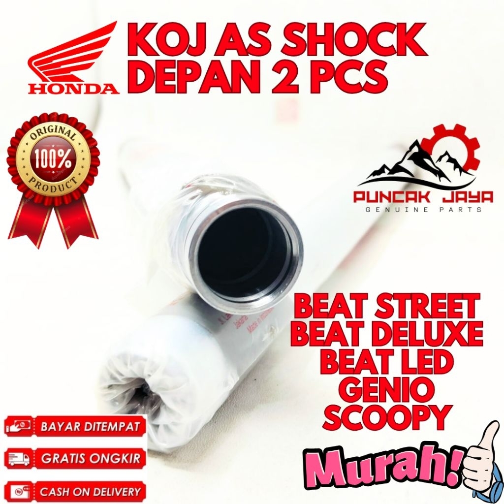 AS SHOCK DEPAN 2 PCS ORIGINAL HONDA KODE KOJ, AS SHOCK DEPAN BEAT LED, AS SHOCK DEPAN BEAT STREET, A