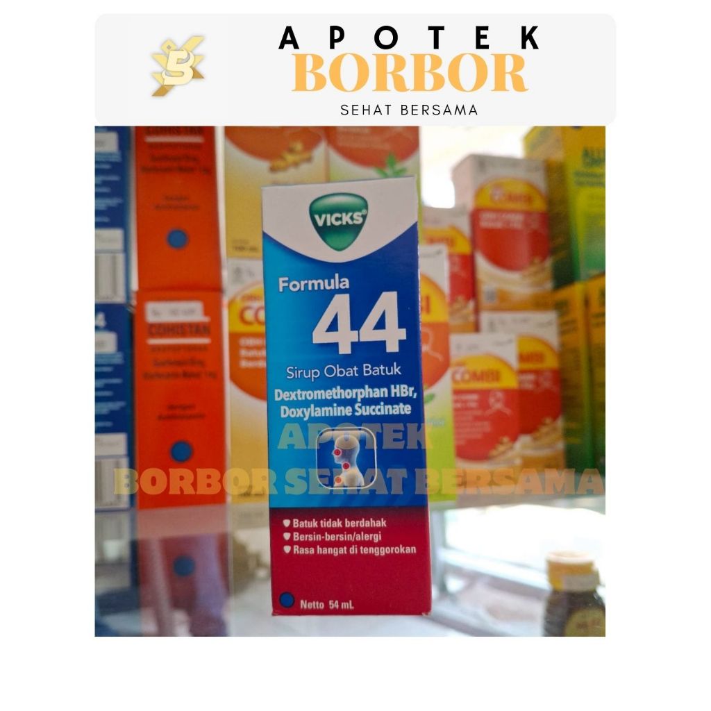 Sirup Obat Batuk Dewasa Vicks Formula 44 54ml - Meredakan Batuk Kering & Bersin