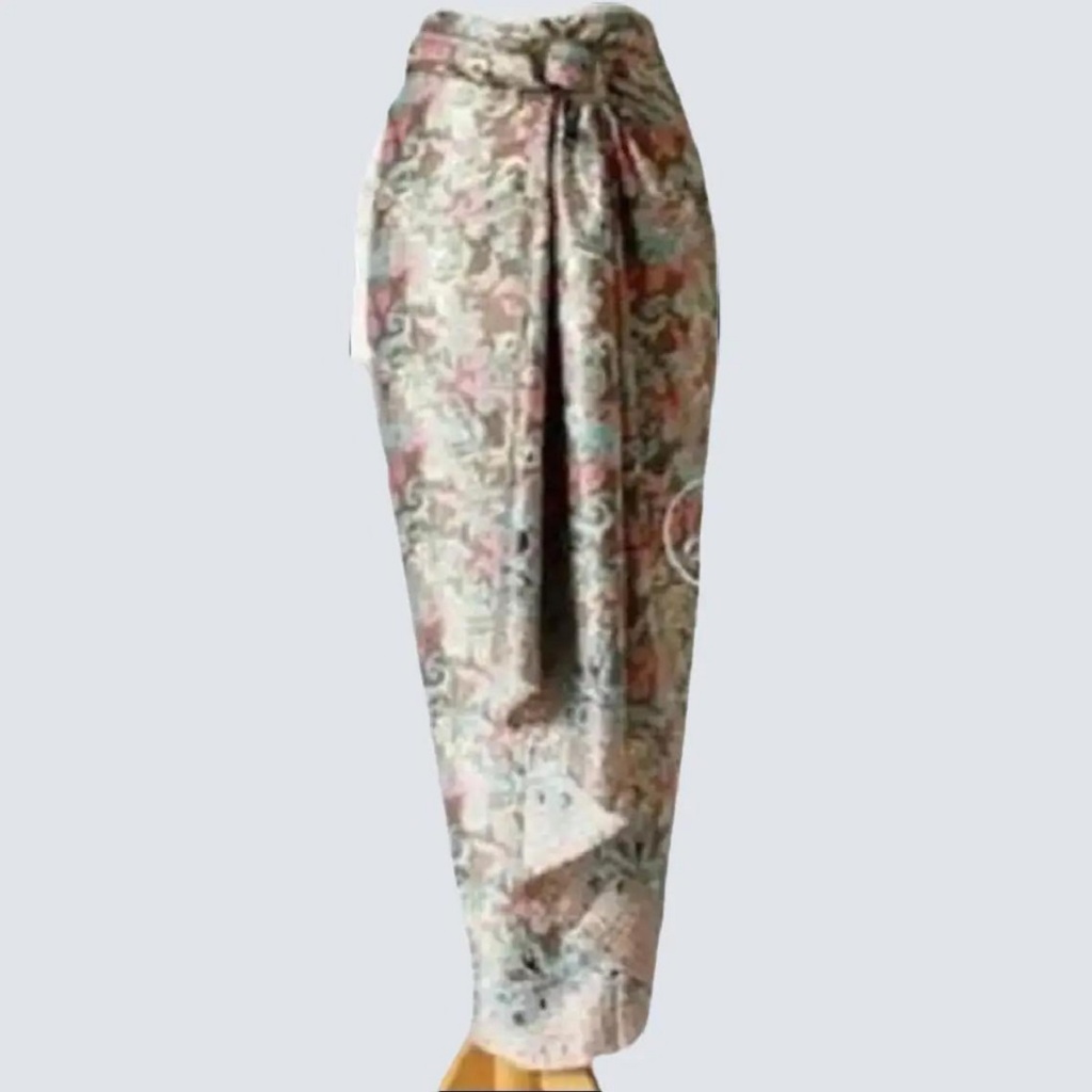 Rok Batik Wanita Kain Lilit Praktis Bahan Semi Sutra Silky Motif 017