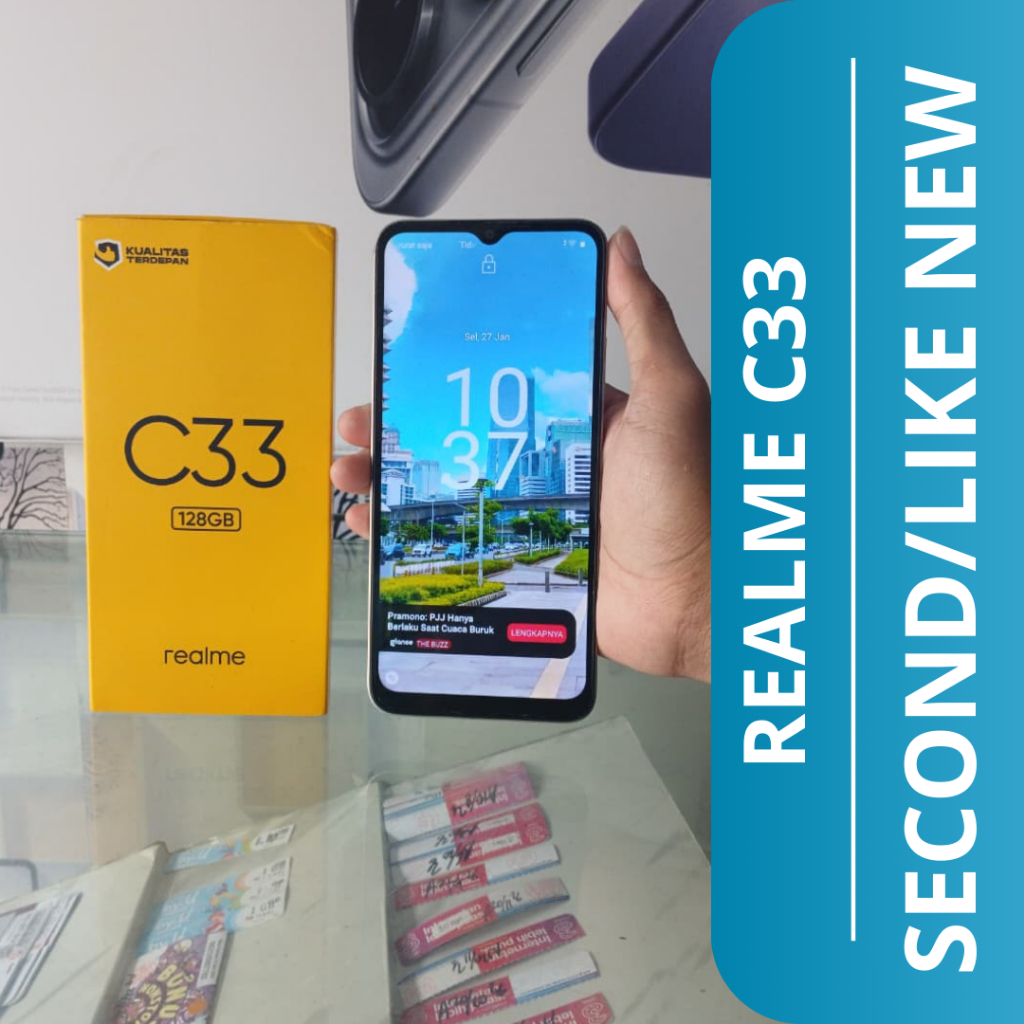 HP SECOND REALME C33 4/128 / REALME C33 HP SECOND