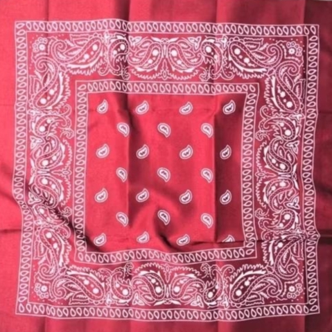 SLAYER BANDANA MOTIF PAISLEY MERAH