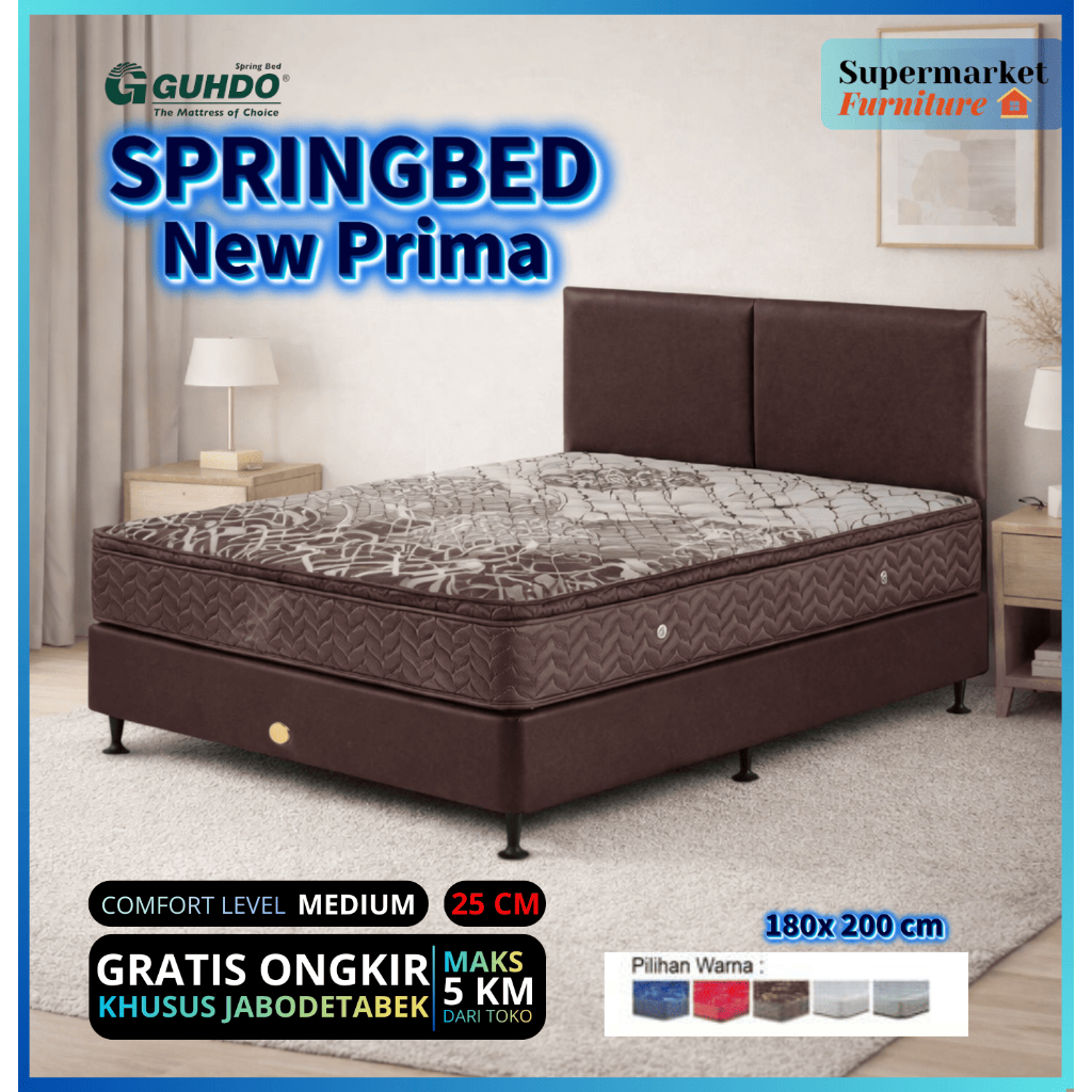 Springbed Guhdo New Prima / Set Kasur New Prima - Guhdo Springbed
