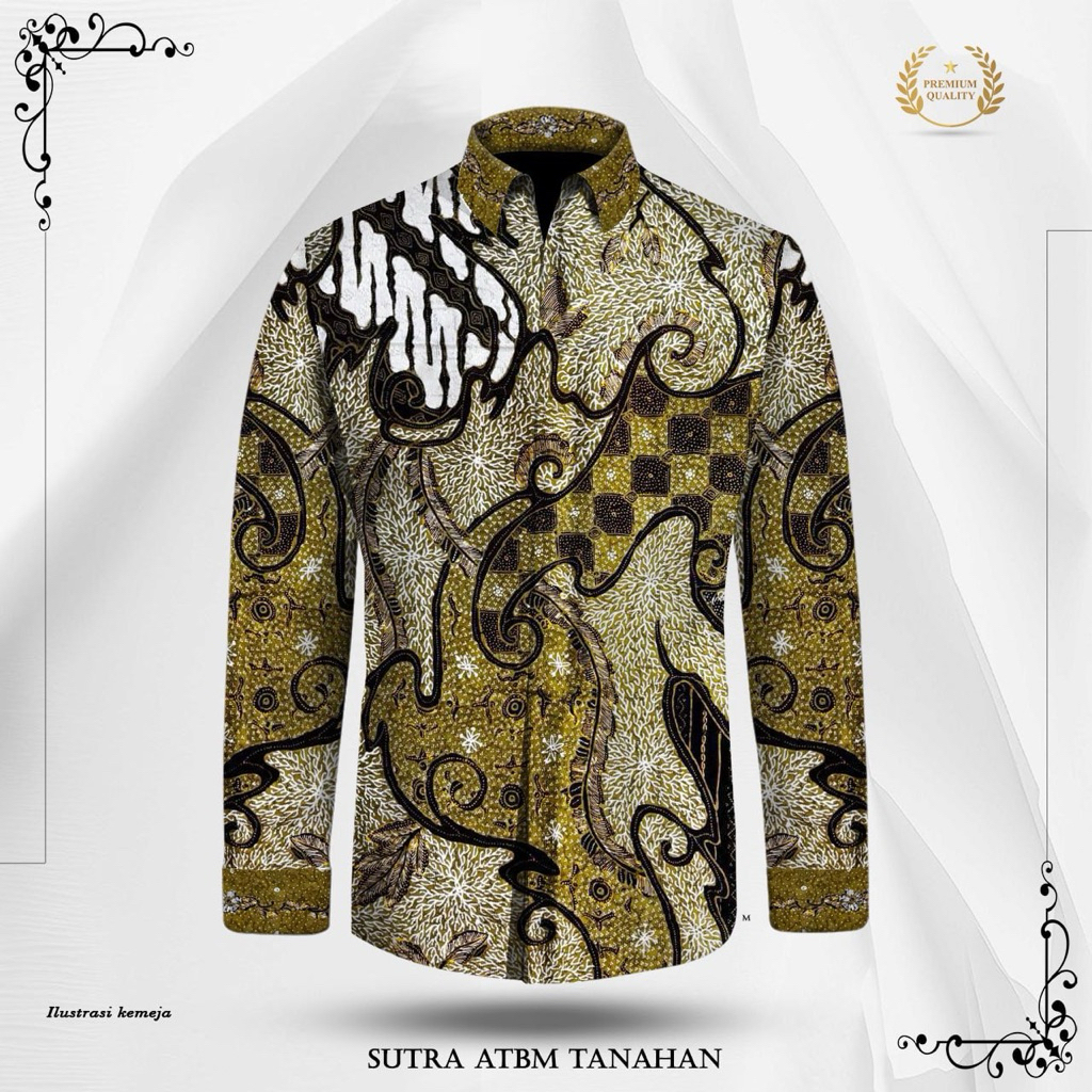 KAIN BATIK TULIS SUTRA TANAHAN POLA KEMEJA PREMIUM-NMFS52