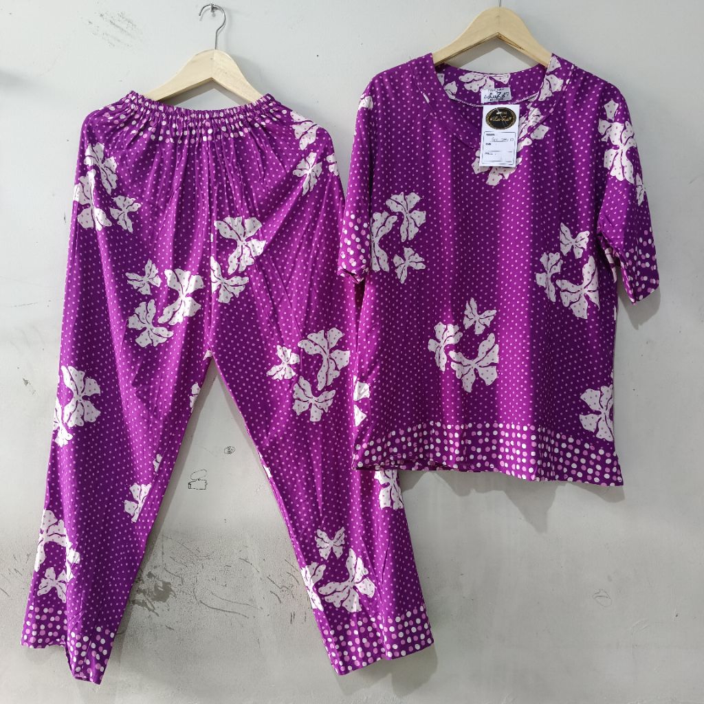 SETELAN CP BATIK LUZA JUMBO ld 120cm  / ONE SET JUMBO  by BATIK TULIP PEKALONGAN / SETCEL SPK JUMBO 