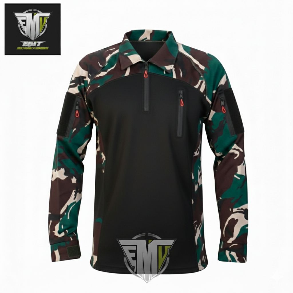 KAOS BDU SCUBA MALVINAS HITAM PANJANG