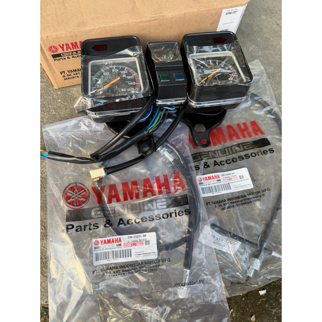 SPEEDOMETER  RX KING LAMA COBRA RXS LENGKAP KABEL KILOMETER DAN RPM