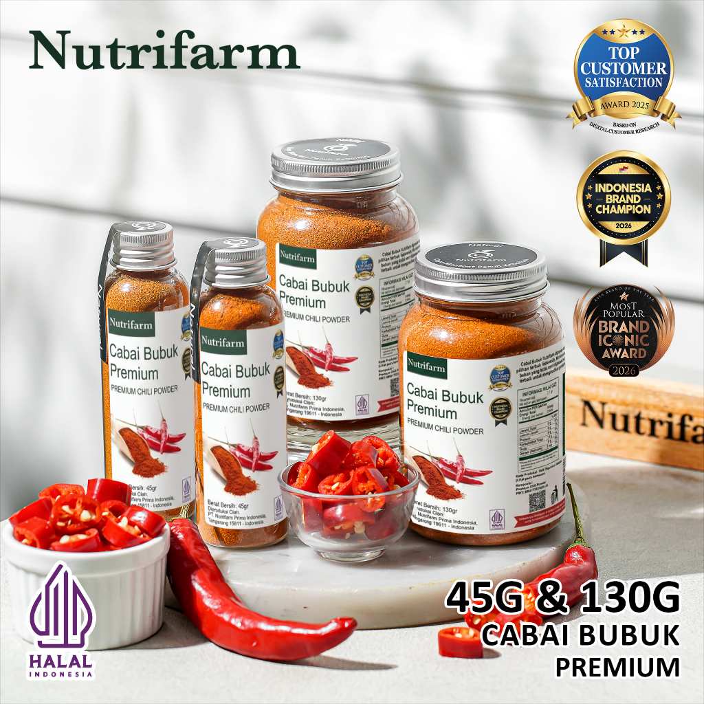 Nutrifarm Cabai Bubuk Halus  45g 130g
