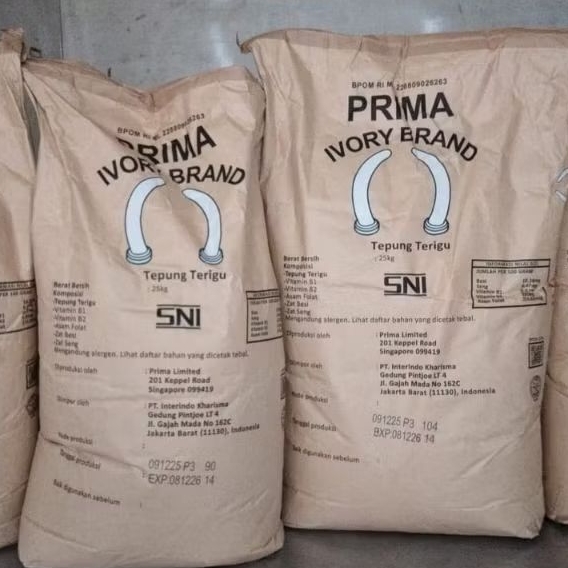 tepung prima ivori 25 kg [ khusus kargo ]