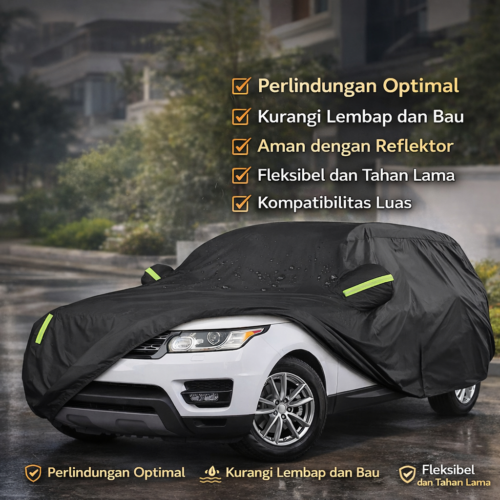 XSD Sarung Mobil Universal Waterproof Dustproof Car Cover Double Layer - JW-01