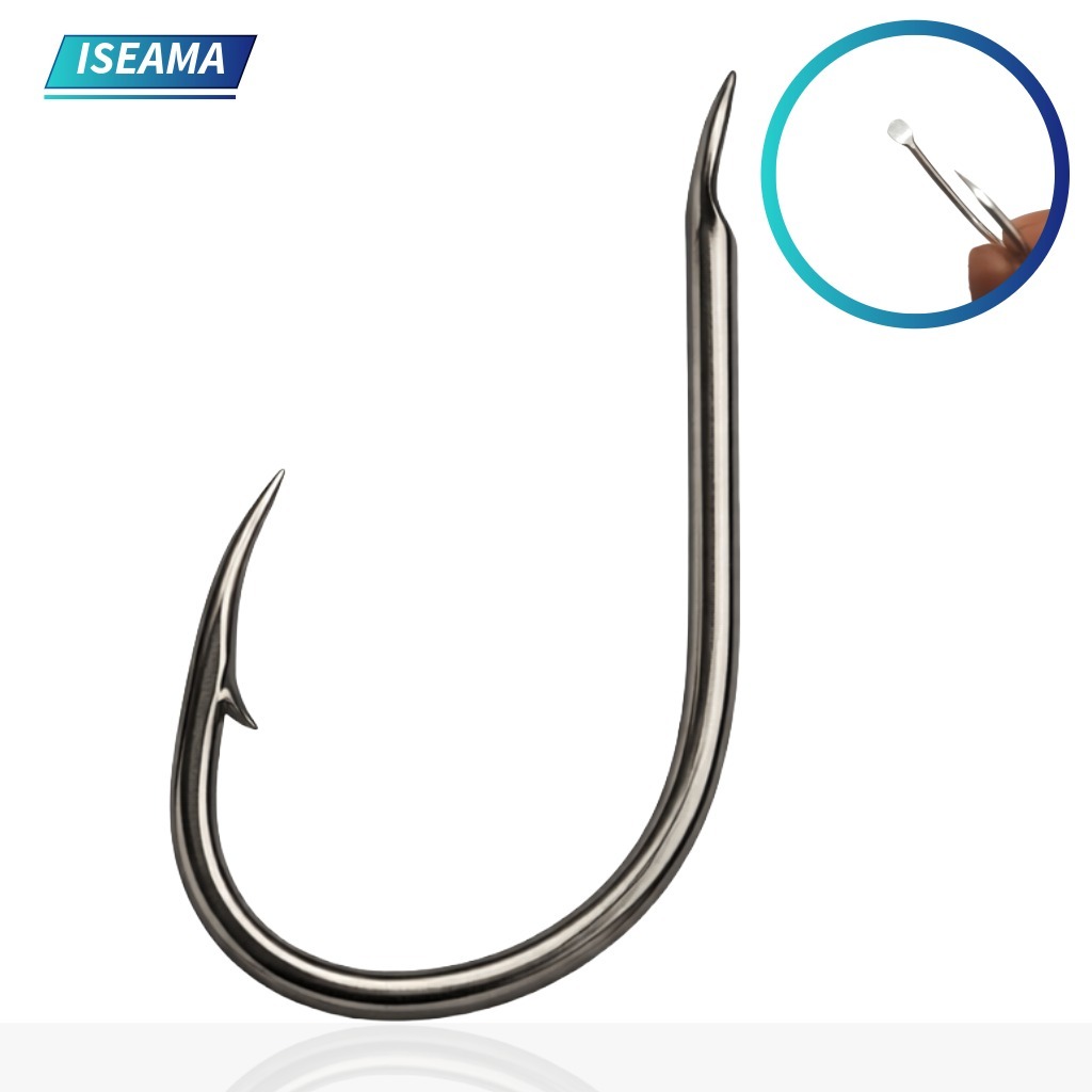 Mata Kail Pancing Iseama Tanpa Lubang Tajam Kuat Anti Karat Cocok Untuk Jigging Air Tawar & Laut