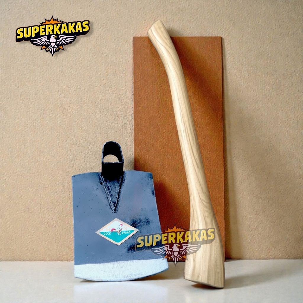 Cangkul cap ayam jago cangkul tanah cangkul sawah bangunan tajam siap pakai Superkakas