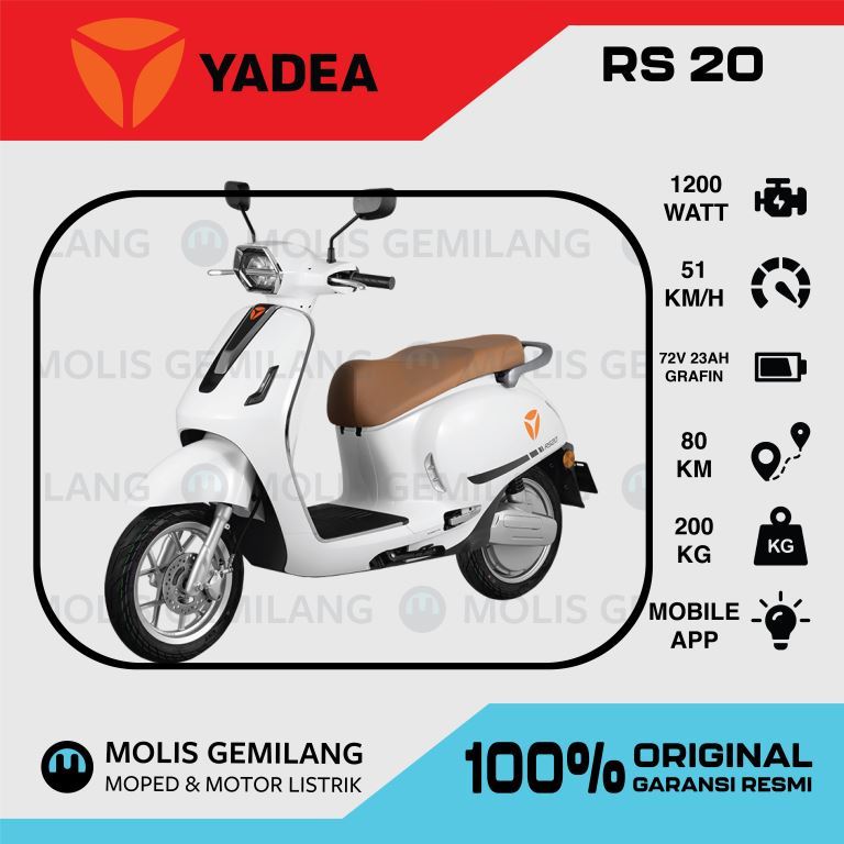 Motor Listrik Yadea Oris RS20 Grafin TTFAR OTR Jadetabek