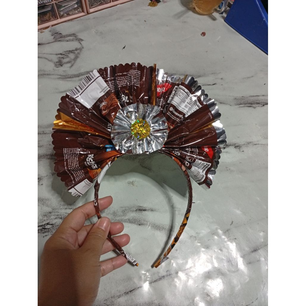 bando daur ulang/bando dari plastik/bandana daur ulang