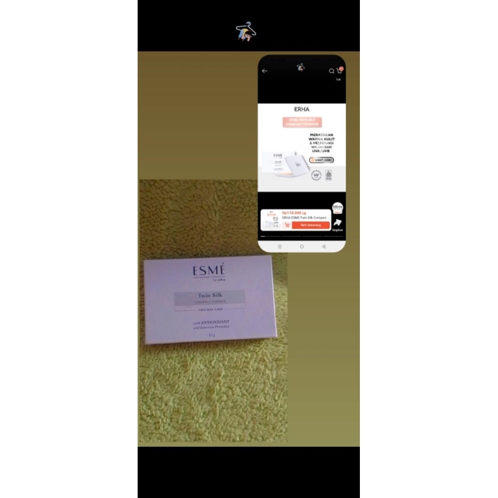 ESME BY ERHA COMPACT POWDER//LIGHT IVORY