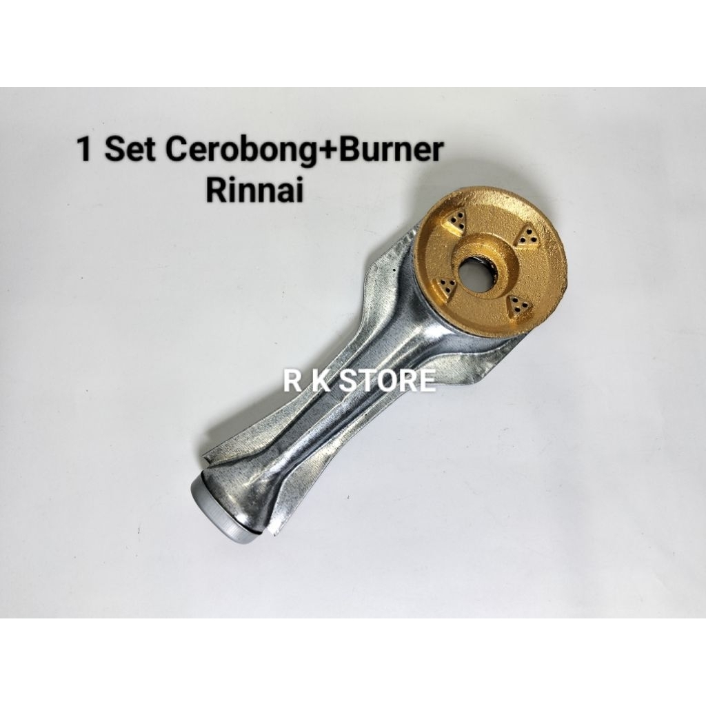 Promo 1 Set Cerobong Burner Rinnai Kecil Tungku Kompor Gas Rinnai Tangkai Kompor Gas 2 Tungku