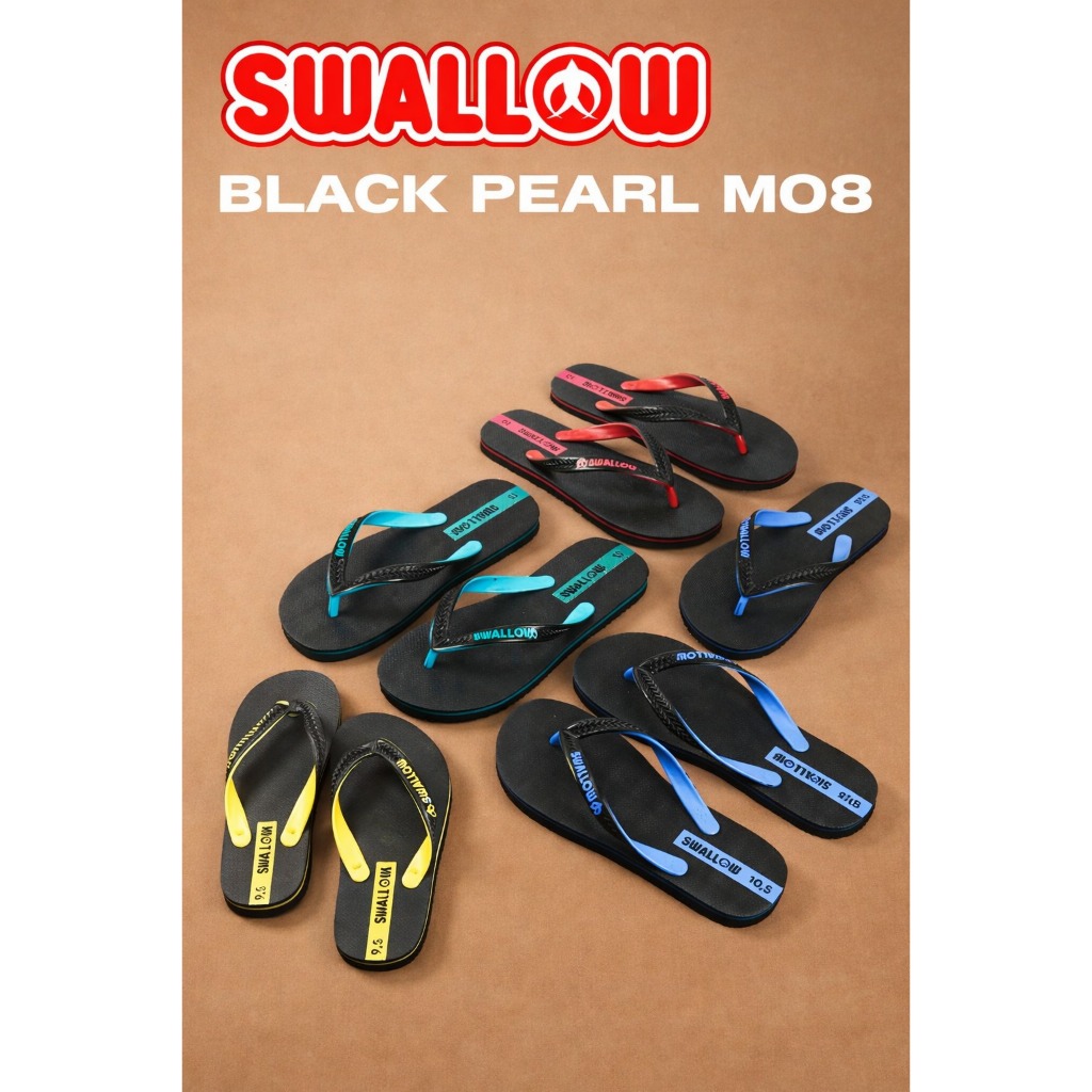 Swallow Black Pearl MO8 Sandal Jepit Dewasa Pria Tebal dan Awet