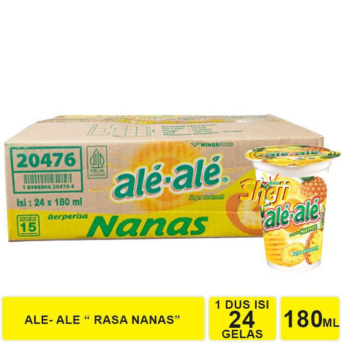 1 DUS ISI 24 GELAS MINUMAN MANIS ALE