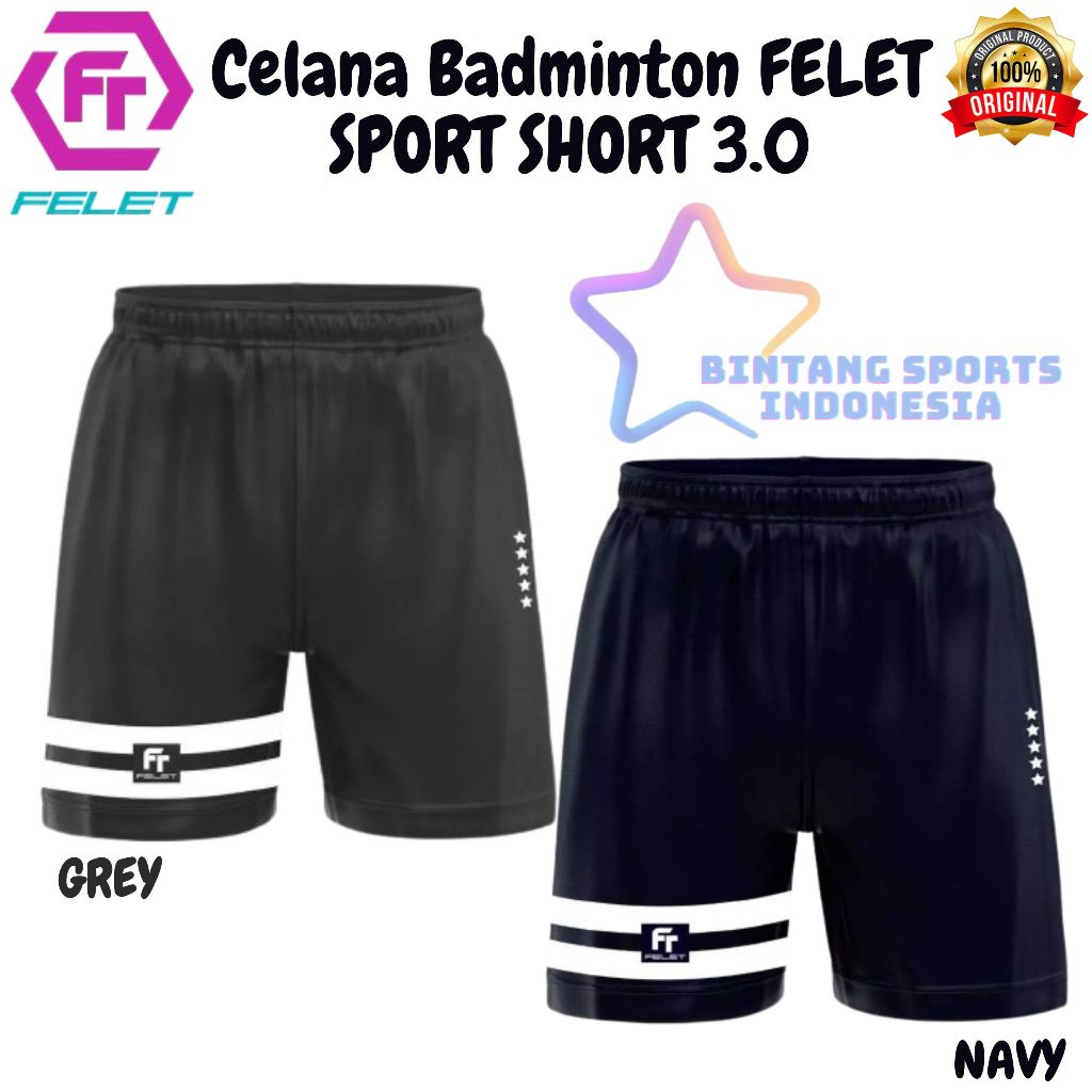 Felet SPORT SHORT 3.0 / Celana Badminton Original Felet
