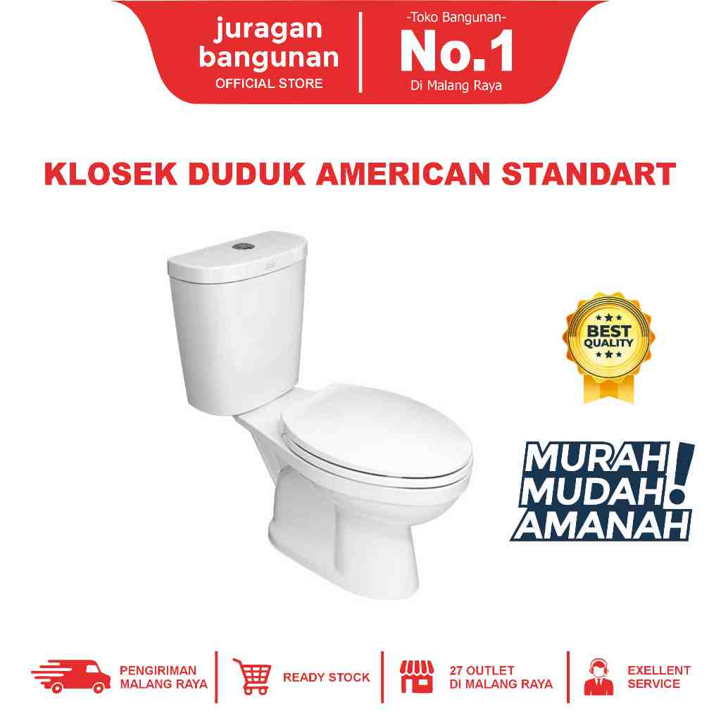 KLOSET DUDUK AMERICAN STANDART - KLOSET DUDUK - KLOSET MONOBLOK AMRICAN STANDART