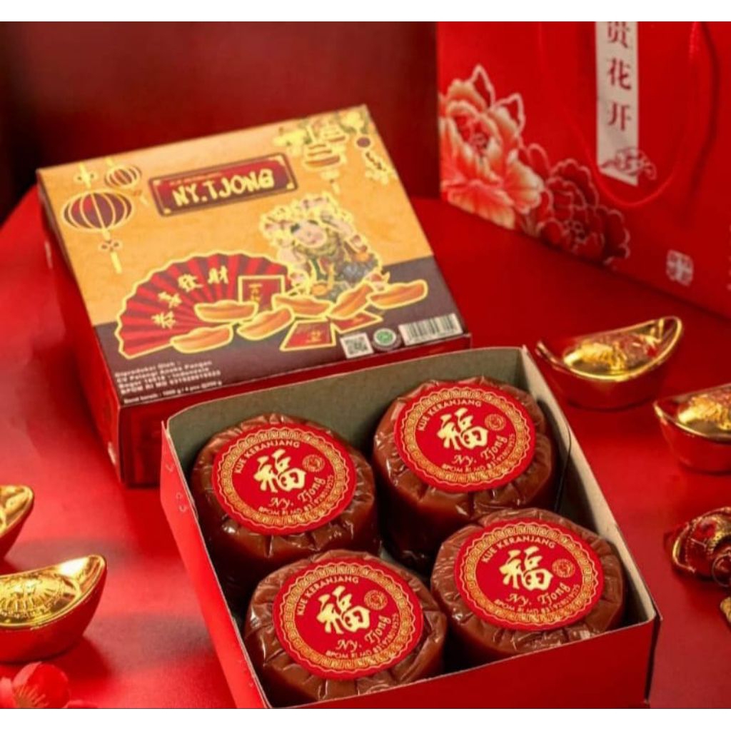 Kue keranjang / dodol cina / dodol imlek isi 4 kecil
