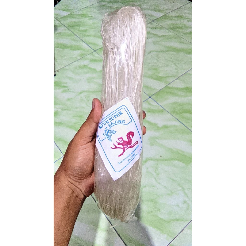 mie soun cap bajing putih, lembut tidak mudah putus