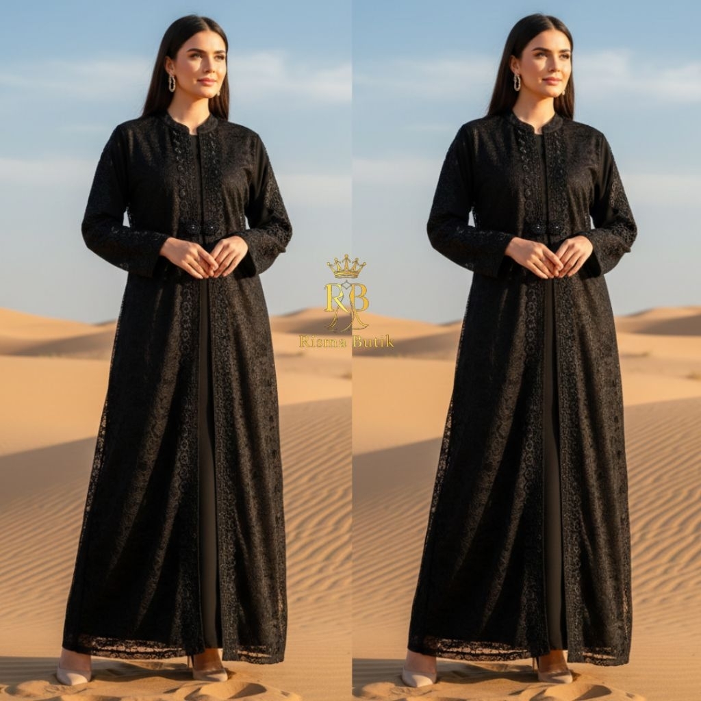Abaya Brukat Renda Jumbo Abaya Turki Abaya Jumbo Abaya Lebaran
