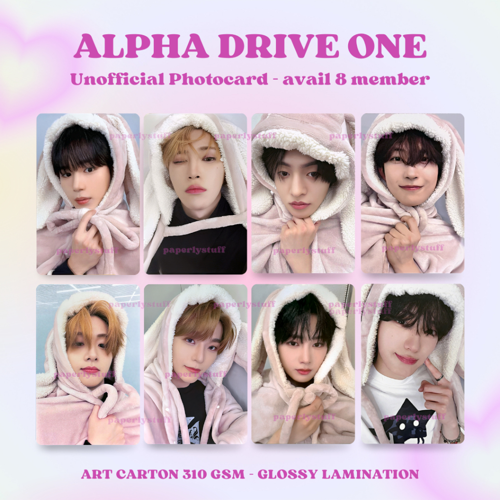 Unofficial Photocard Alpha Drive One / ALD1 EUPHORIA MAKESTAR POB BENEFIT PC JEWEL CASE Rabbit Blank