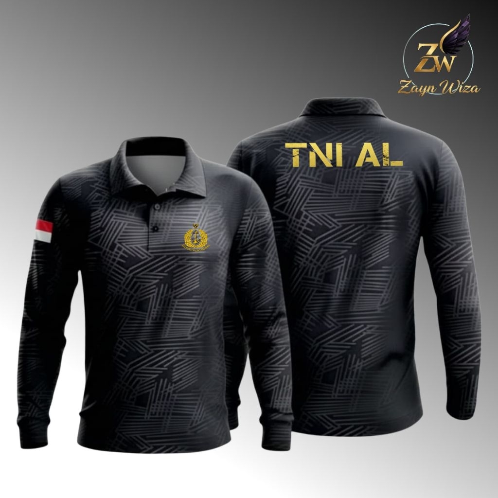 kaos pria wangky TNI AL kaos wangky lengan panjang kaos pria wangky dryfit emboss bisa COD free cust